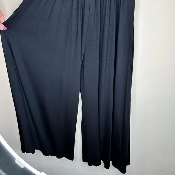 Free People Beach Harlow One Piece Deep V-Neck Knot Front Wide Leg Jumpsuit XS - Picture 10 of 14